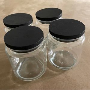 Set of 4 Glass Jars
